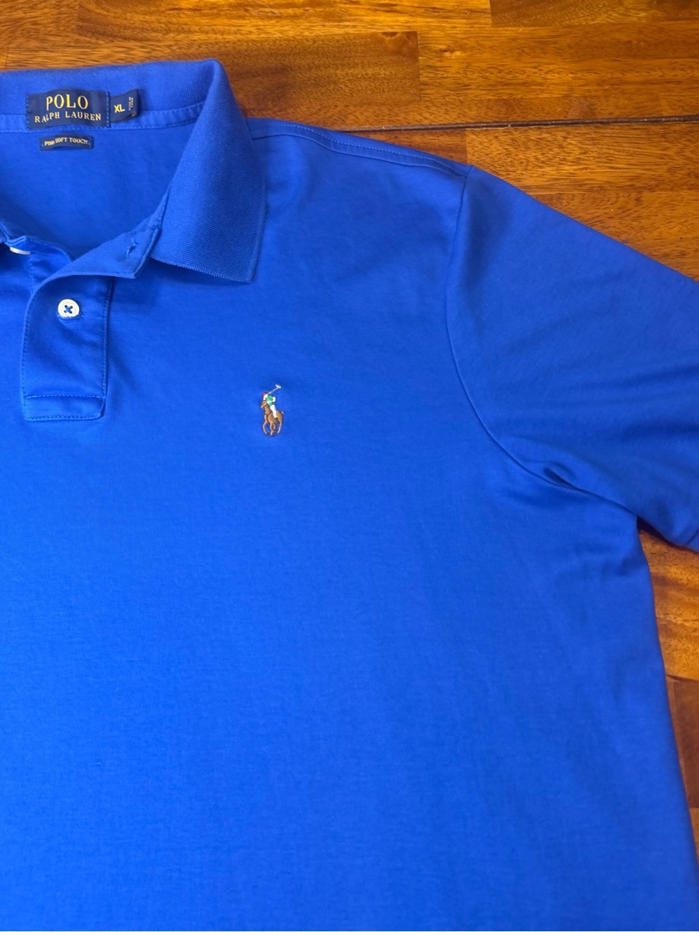 Polo Ralph Lauren Pima Soft Touch Polo Shirt Men XL Blue